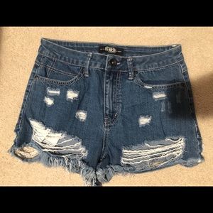 Denim shorts